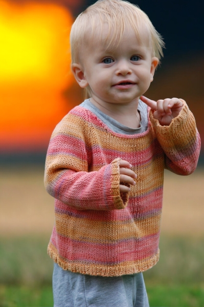 Bio-Kinderpullover, handgestrickt aus 100 % Bio-Baumwolle, GOTS-zertifiziert, vegan